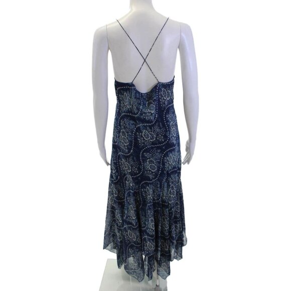 NWT Polo Ralph Lauren Silk Slip Maxi in Clearwater Handkerchief Dress 10 $598 - Picture 8 of 8